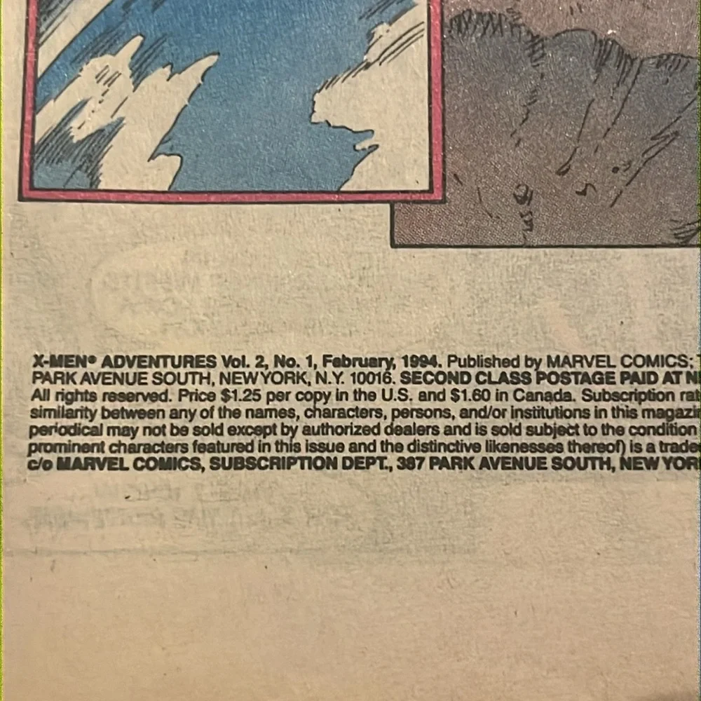 Marvel Comics~ X-Men Adventures Season II Issue No.1 ~ Sinister Ceremonies 1994